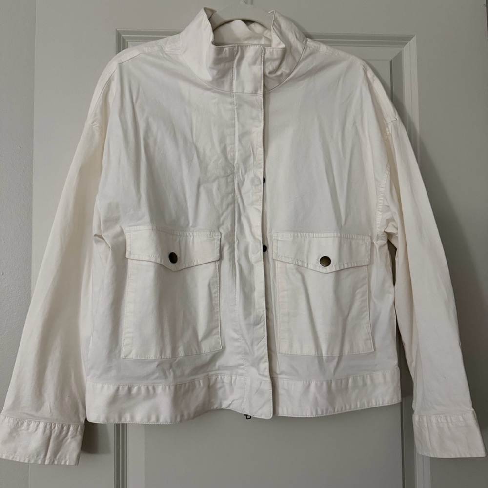 Sanctuary Women's Cream Utility Jacket